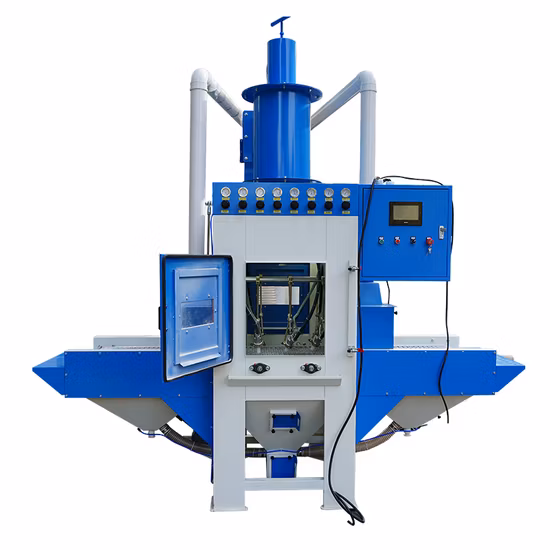 Förderband Automatische Sandstrahlmaschine Automatischer Sandstrahler für flache Teile